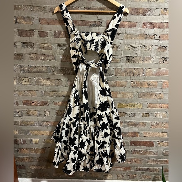 Anthropologie moon river printed ruffle hem mini dress - Picture 10 of 10